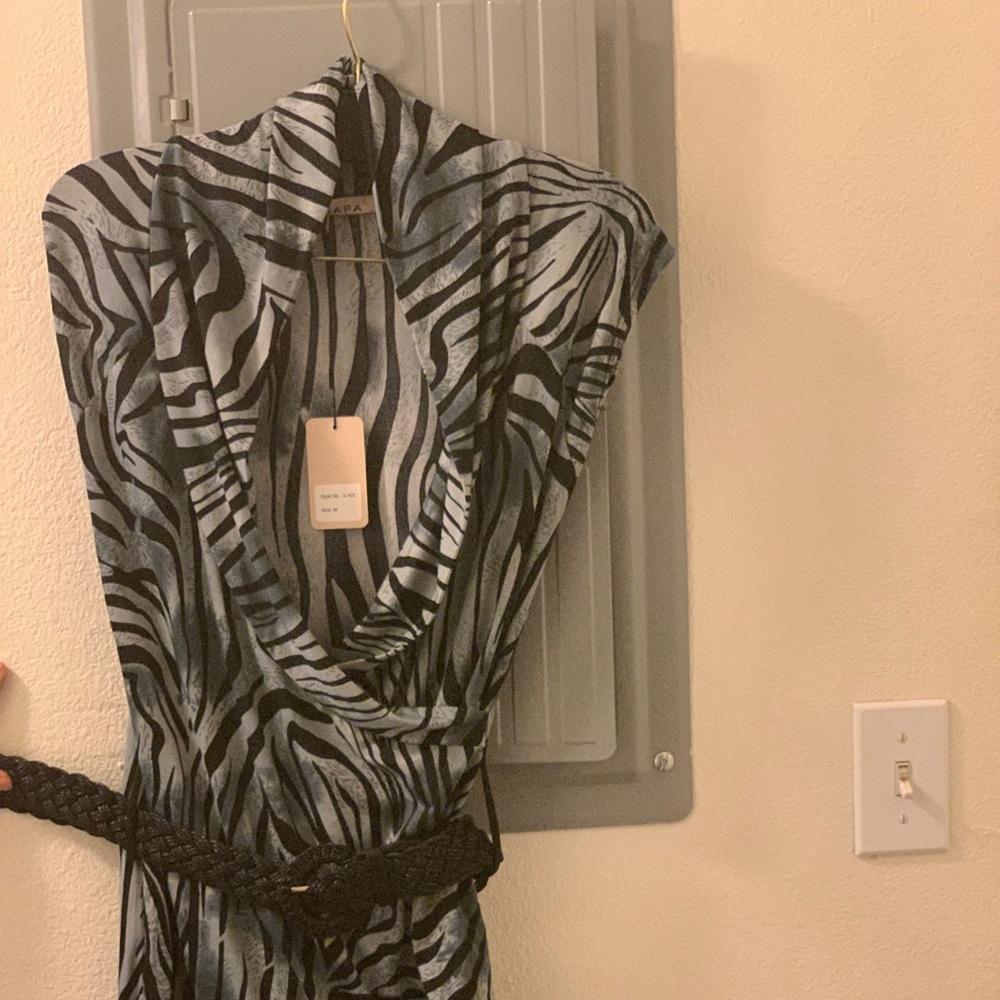 NEW Zebra print dress with belt